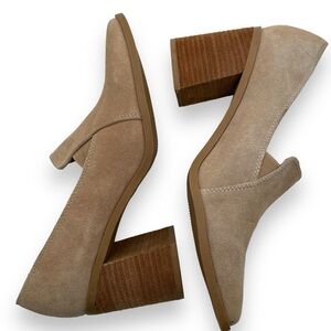 Joie chunky block heels beige women’s size 8 wenenly